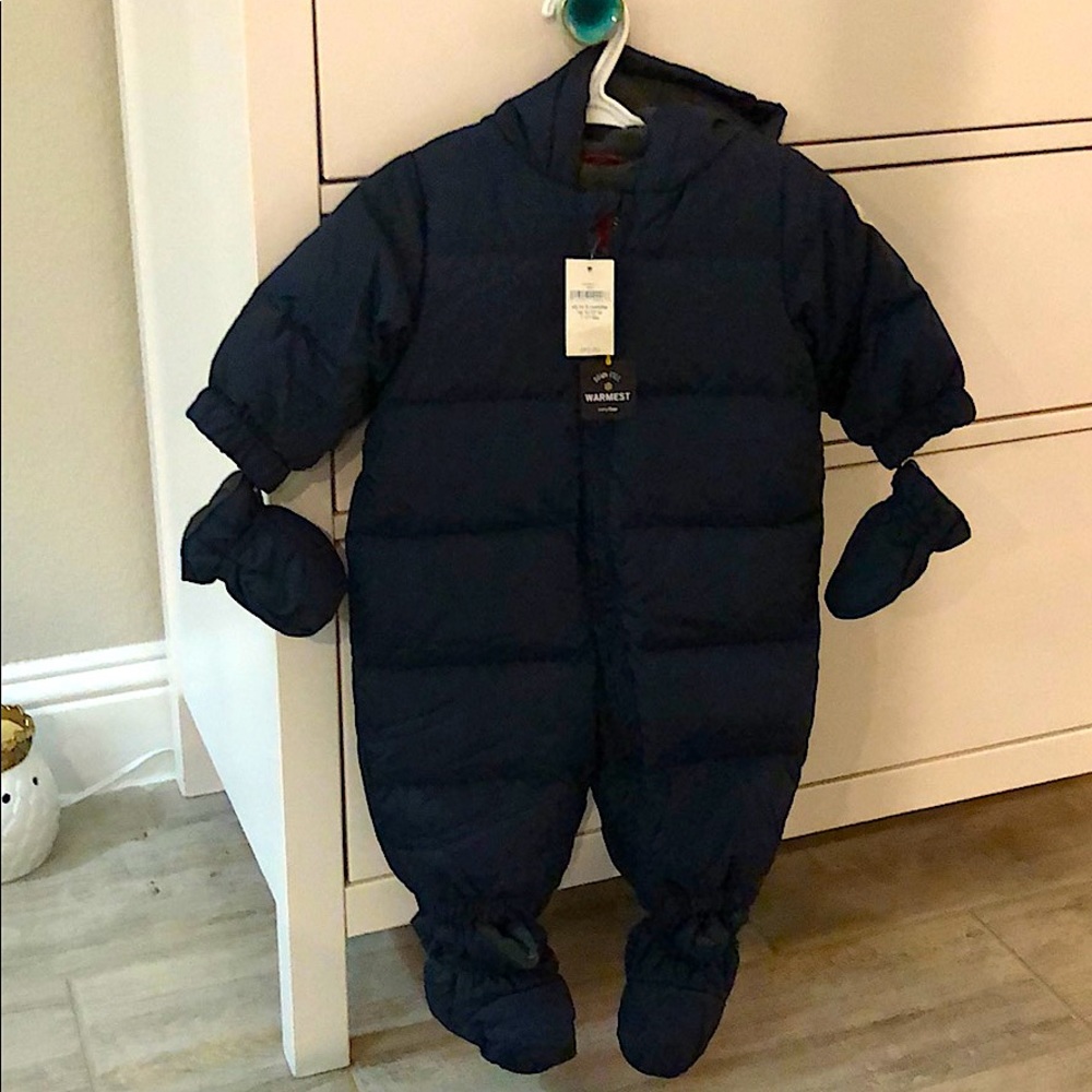 NWT babyGap Down Fill/Fleece Lined Puffer 0-6 Mo.